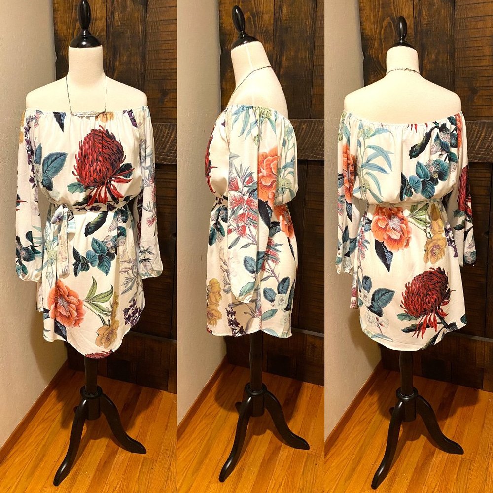 Botanical Off The Shoulder Dress